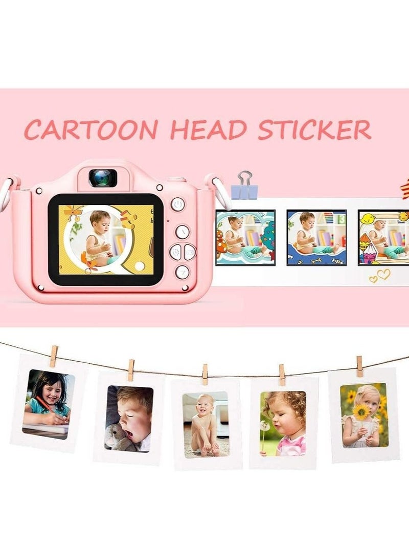 كاميرا HD للأطفال للبنات/الأولاد، ألعاب للأطفال من 3-9 سنوات، هدية عيد ميلاد للأطفال من 6-9 سنوات، كاميرا رقمية مزدوجة للأطفال، كاميرا سيلفي HD للأطفال، بطاقة ذاكرة 32GB - Image 2