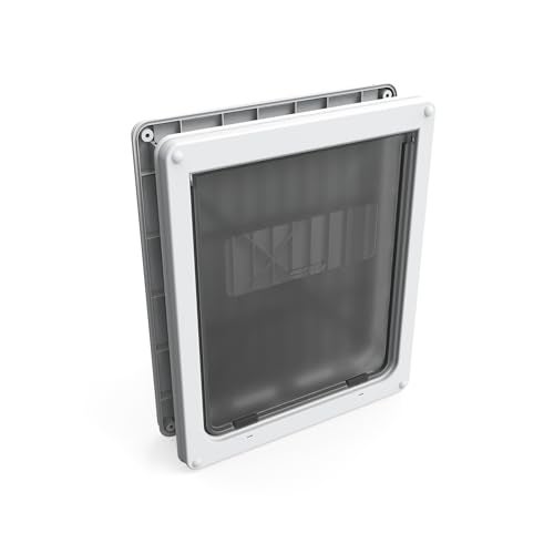 Dog Mate Large Lockable Dog Doors with Weather Proof Seals and Durable Rigid Locking Flaps