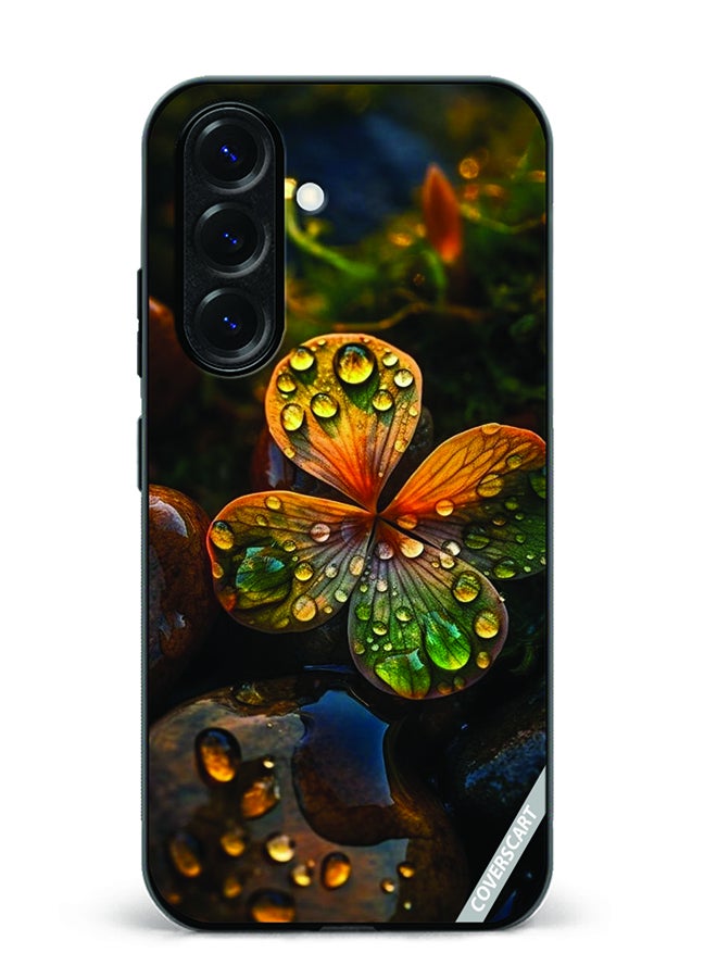 Protective Case Cover For Samsung Galaxy A56 Leaves Design Multicolour