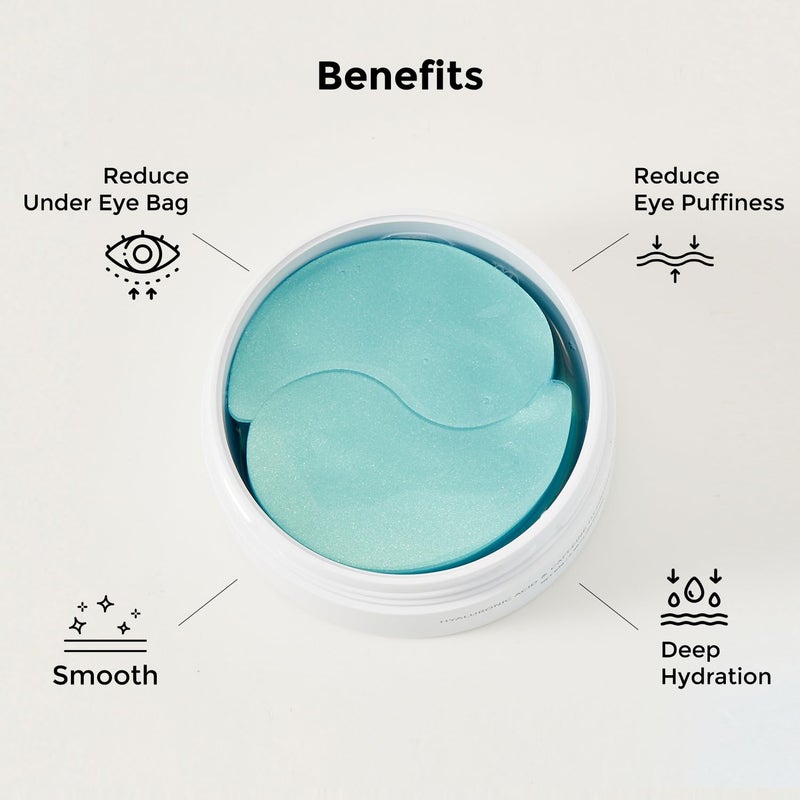 misoli Under Eye Patches for Dark Circles, Puffiness - Eye Bag, Wrinkle Treatment Gel Mask - Caffeine Hyaluronic Acid Niacinamide - Brightening Hydrating - Korean Skincare, Birthday Gift for Women, 30Pairs - Image 4