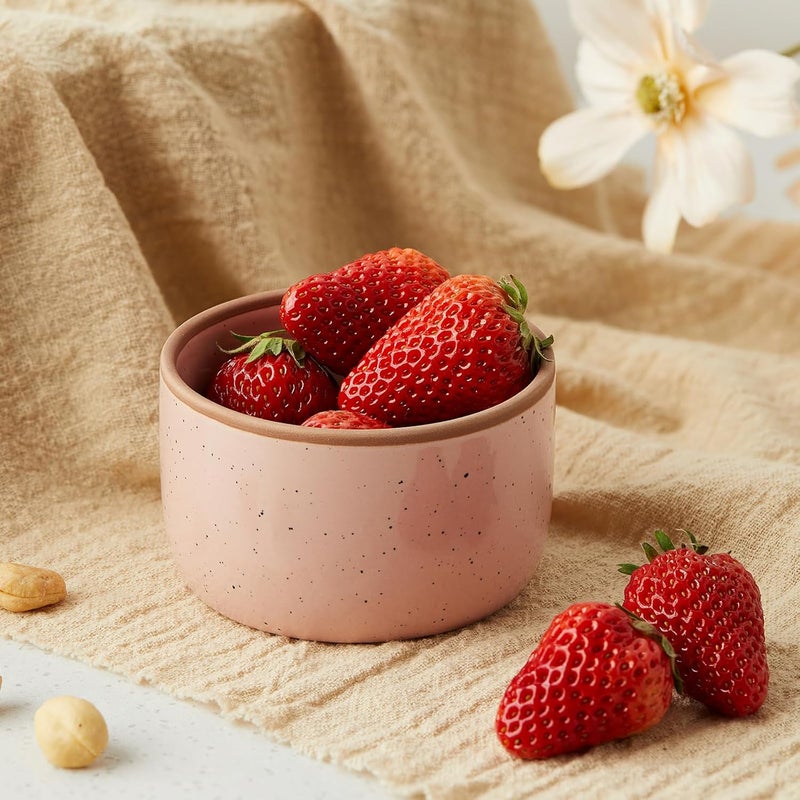 Gencywe Morandi Color Ramekins Set of 6, 6 oz Creme Brulee Ramekin Oven Safe, Porcelain Ramekin Bowls, Mini Cheesecake Pans, Small Baking Dish, Dipping Sauce Bowls, Ramekins for Baking Souffle, Ice Cream - Image 4