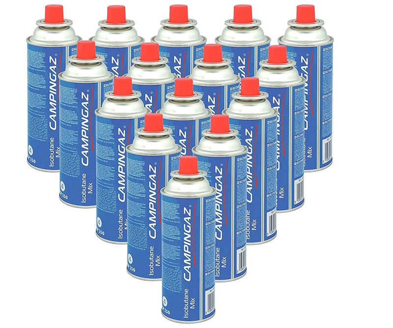 CAMPINGAZ Compact Butane Gas Canister, Perfect for Camping & Outdoor Cooking (Blue, 12) - Image 1