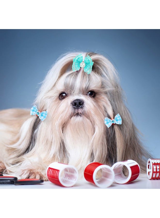 meekoo 500 Pcs Dog Hair Bows Bulk Spring Dog Grooming Hair Bows with Rubber Band Small Puppy Cute Accessories Multicolor Bowknot for Puppies Pets Gift - Image 4