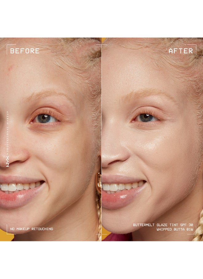 NYX PROFESSIONAL MAKEUP - Buttermelt Glaze Soft Glow Skin Tint + SPF/FPS 30 Foundation 12h Wear Whipped Butta - Image 1