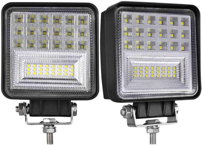 Led Light Bar - 4'' Square Combo Light With 252W And 25,200 Lumens