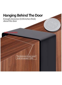 SYOSI Over The Door Hook Hanger, Heavy Duty Over Door Hanger   5 Hooks, Space Saving Over Door Organizer Rack for Hanging Coat, Towel, Bag, Robe 1  - Image 3