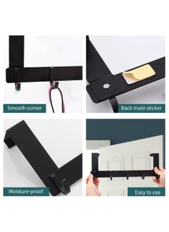 SYOSI Over The Door Hook Hanger, Heavy Duty Over Door Hanger   5 Hooks, Space Saving Over Door Organizer Rack for Hanging Coat, Towel, Bag, Robe 1  - Image 5