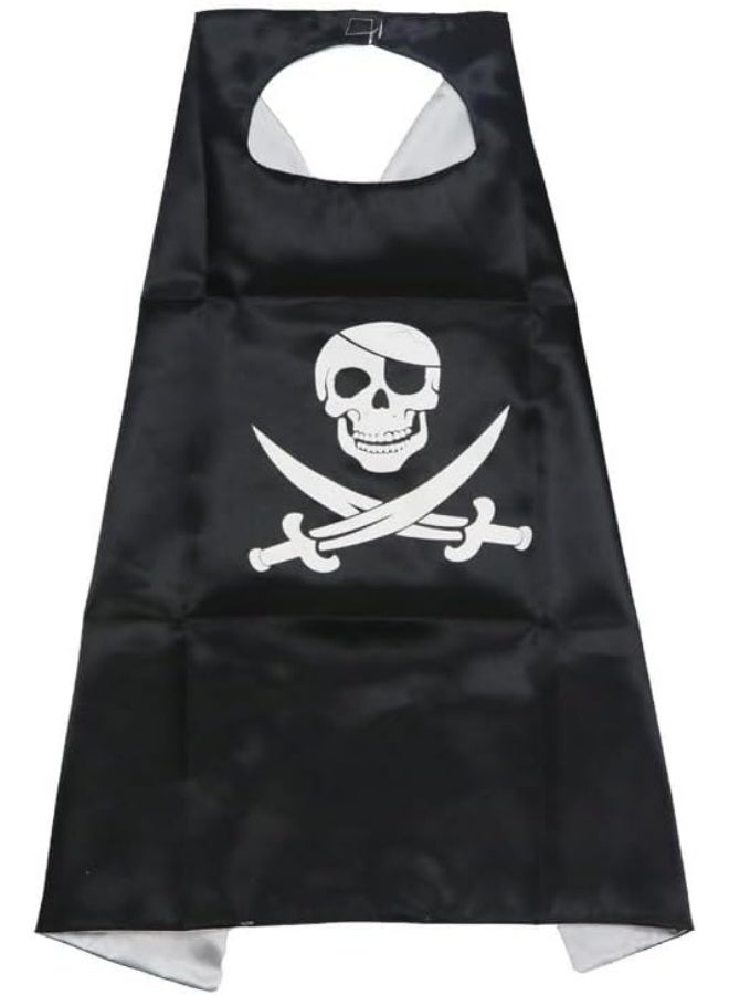 Pirate Costume Cape and Hat Set for Kids 3-8 years, Pirate Character Cape | Halloween Cape Costume, Book Character Costumes Kids Cosplay Costume - Image 4