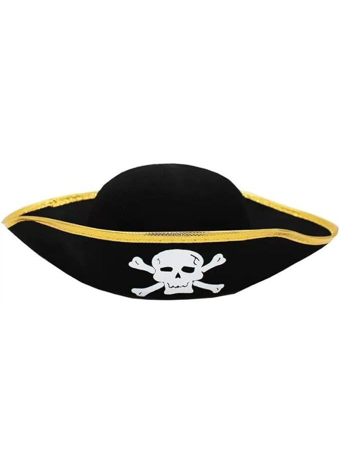 Pirate Costume Cape and Hat Set for Kids 3-8 years, Pirate Character Cape | Halloween Cape Costume, Book Character Costumes Kids Cosplay Costume - Image 2