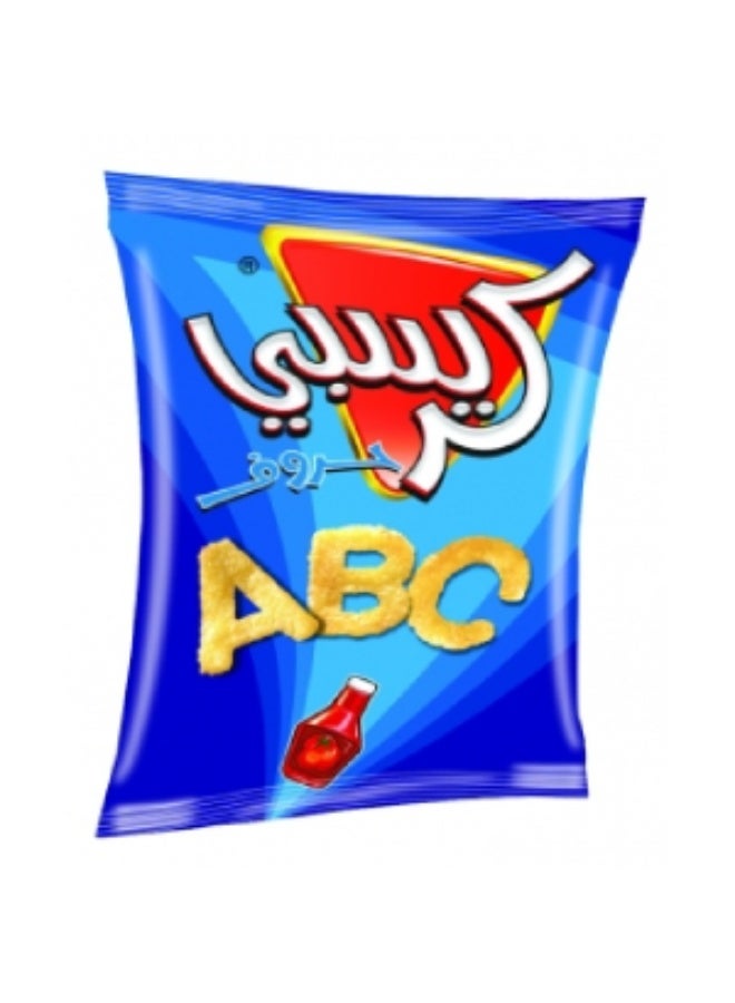 كريسبي ABC مقرمشات بطعم الكاتشب – شيبس على شكل حروف – تسالي مقرمشة للأطفال – عبوة 6 × 30 جم – نكهة منعشة، عبوة ثنائية اللغة - Image 1