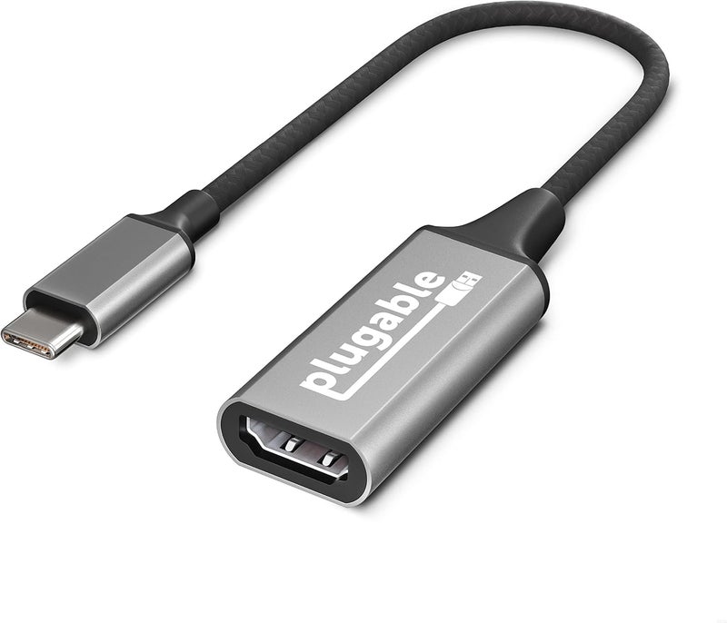 Plugable USB C to HDMI Adapter, HDMI 2.0, USB4 / Thunderbolt Adapter for 4K Monitor up to 4K 60Hz (USBC-HDMI) iPhone 15+, iPad Pro, MacBook Pro, Dell XPS, Surface Laptop, Lenovo, HP - Driverless - Image 1