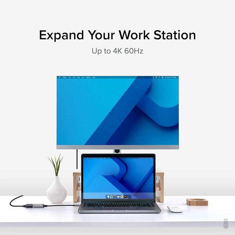 Plugable USB C to HDMI Adapter, HDMI 2.0, USB4 / Thunderbolt Adapter for 4K Monitor up to 4K 60Hz (USBC-HDMI) iPhone 15+, iPad Pro, MacBook Pro, Dell XPS, Surface Laptop, Lenovo, HP - Driverless - Image 3