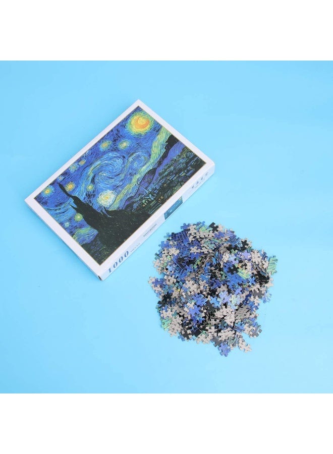 من بازل ورقية لديكور حائط المنزل سماء مرصعة بالنجوم، 1000 قطعة، MFT88317، الاحجيات - Image 4