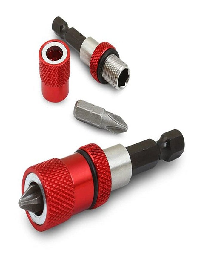 Saipe 2pcs Adjustable Screw Depth Screwdriver Bit Holder Magnetic Steel Screwdriver Drywall Bit 1/4 Inch Hex Shank with S2 Phillips 2 Screw Driver Bits - Image 3