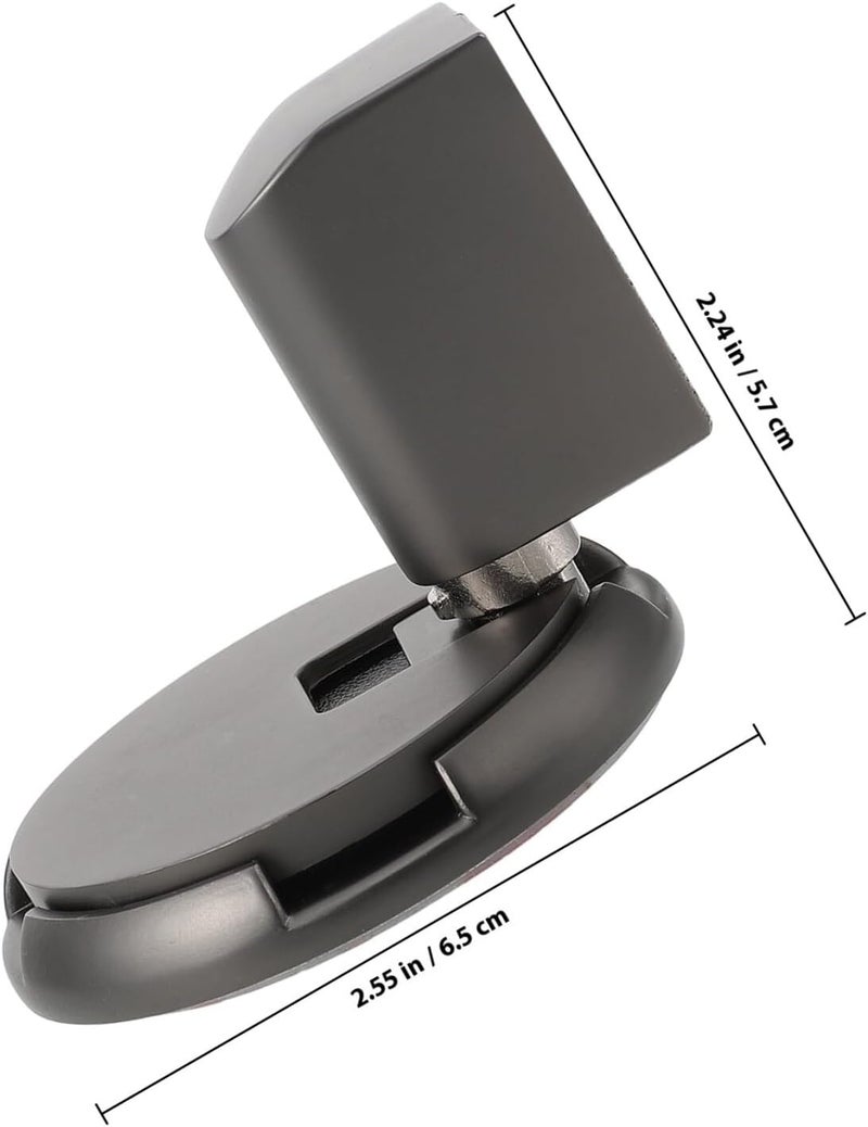 Mechanical Windproof Door Stopper Floor Mount Non-Slip Door Bumper Gray No-Drill Heavy Duty for Indoor Office and Home Use - Image 2