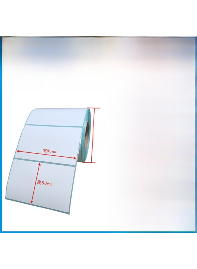 Three-proof Thermal Paper 100x150 Thermal Label Paper 100*100 Printing Paper Barcode Paper Self-adhesive Label Sticker - Image 1
