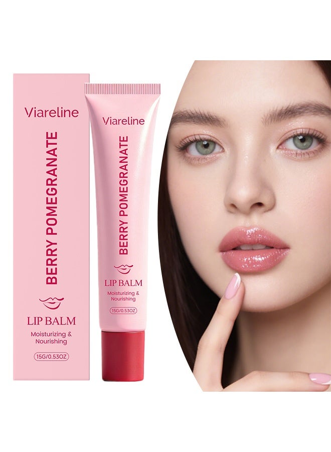 Viareline Moisturizing and Hydrating Lip Balm with Soft Texture, Hydrating and Lightly Translucent, Non-Greasy, Adapts to Lip Skin, Cares for Lips. 15g - Image 1