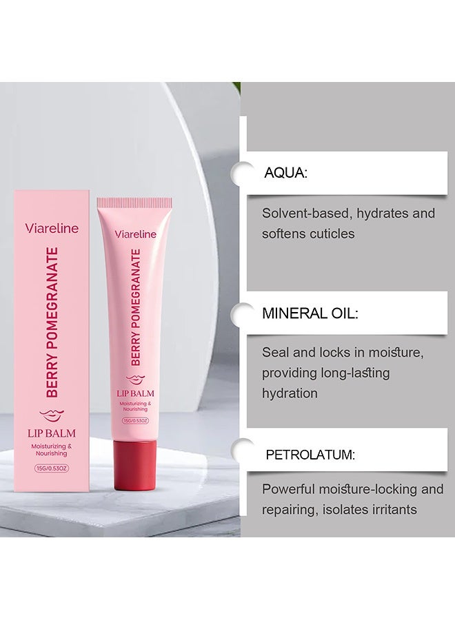 Viareline Moisturizing and Hydrating Lip Balm with Soft Texture, Hydrating and Lightly Translucent, Non-Greasy, Adapts to Lip Skin, Cares for Lips. 15g - Image 5