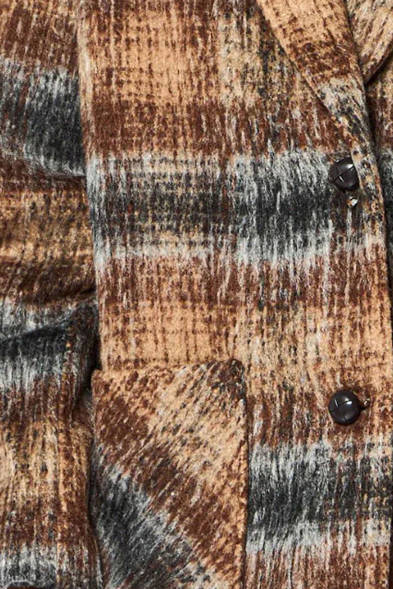 BCBGeneration Women Long Sleeve Plaid Trench Coat Jacket, Multicolor - Image 5