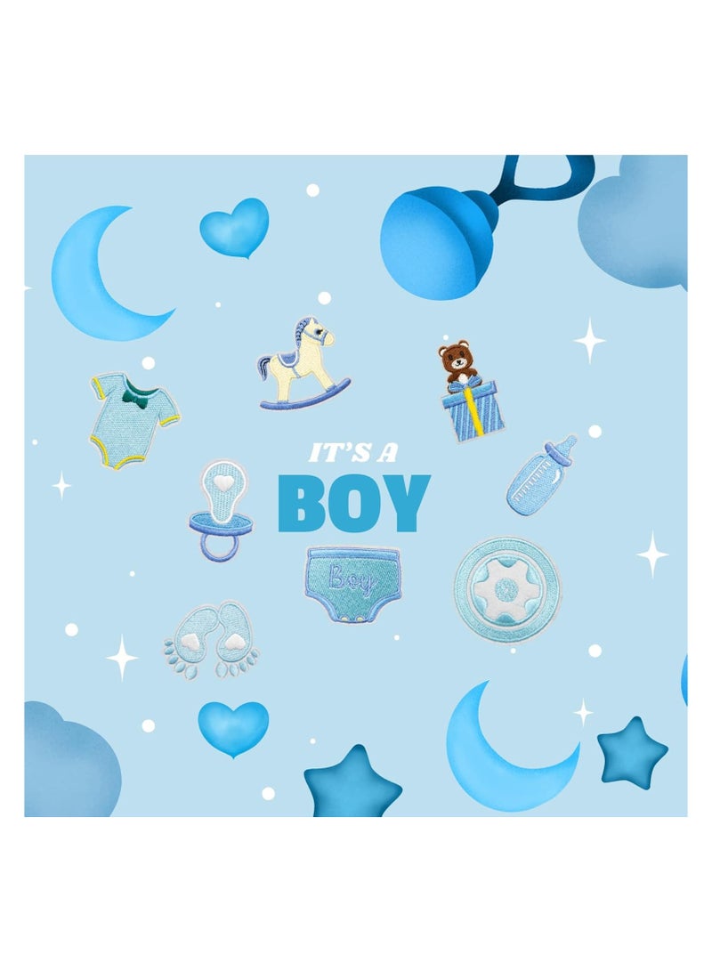 Generic 8PCS Baby Iron on Patches, Cartoon Infant Pacifier Bottle Embroidered Patches for Clothes, Custom Gift Footprint Applique , Hats, Jeans, Jackets, Bags, Backpacks, Dress - Image 2
