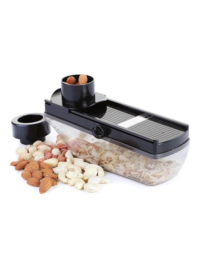 Ganesh Plastic Vegetable Slicer & Dry Fruit Cutter, Black - Image 1