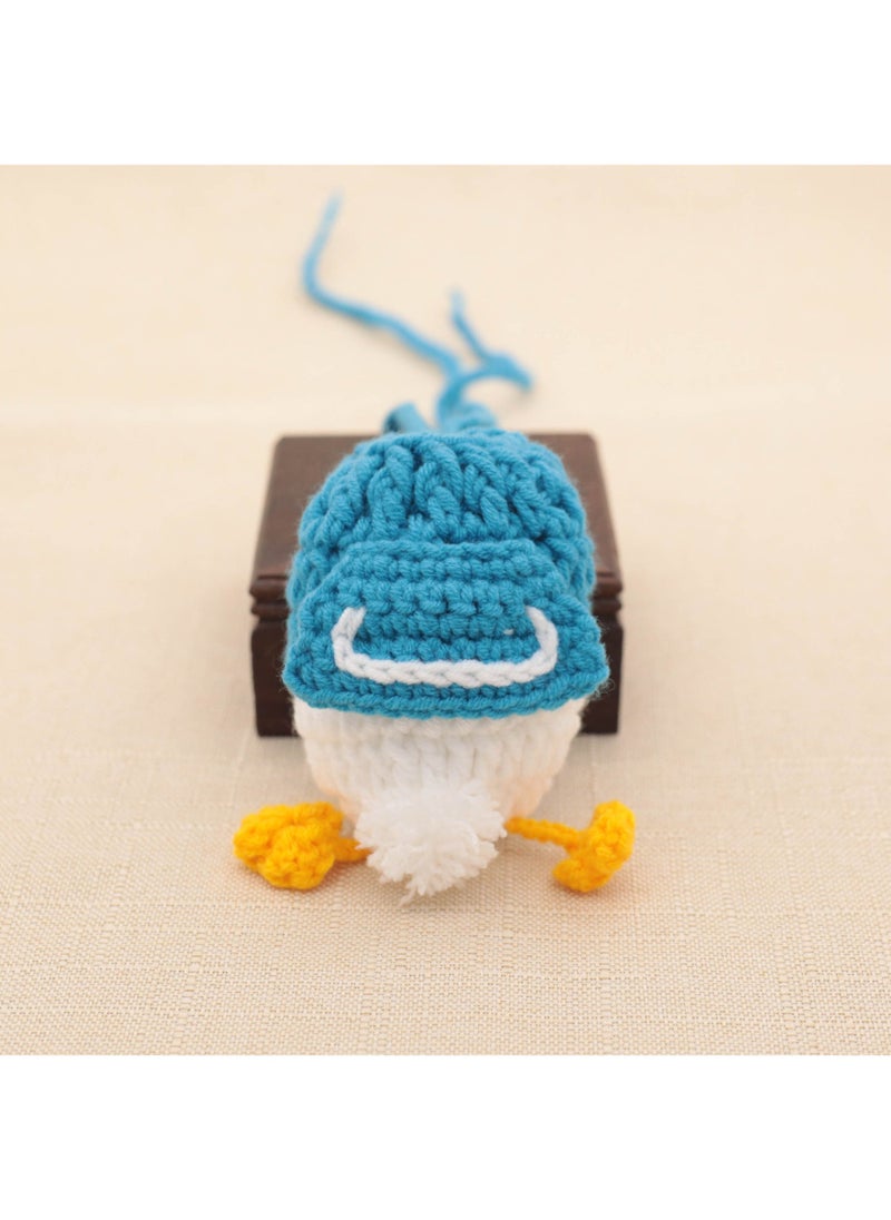 Arabest - Handmade Knitted Cartoon Fish Egg Bag for Kids Donald Duck [can hold goose eggs]] - Image 1