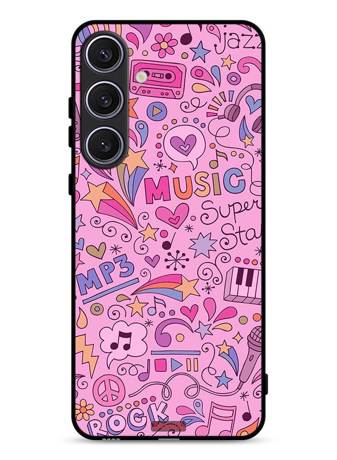 Tolwak Samsung Galaxy S25 FE Protective Case Cover Music Tags - Image 1