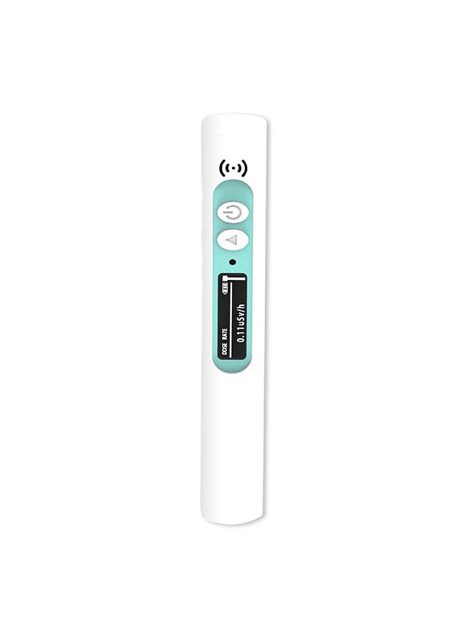 Handheld Portable Nuclear Radiation Detector Household Laboratory Multi-function Radioactive Geiger Counter Digital Backlit OLED Display β-Rays X-Rays γ-Rays Tester Green  - Image 1