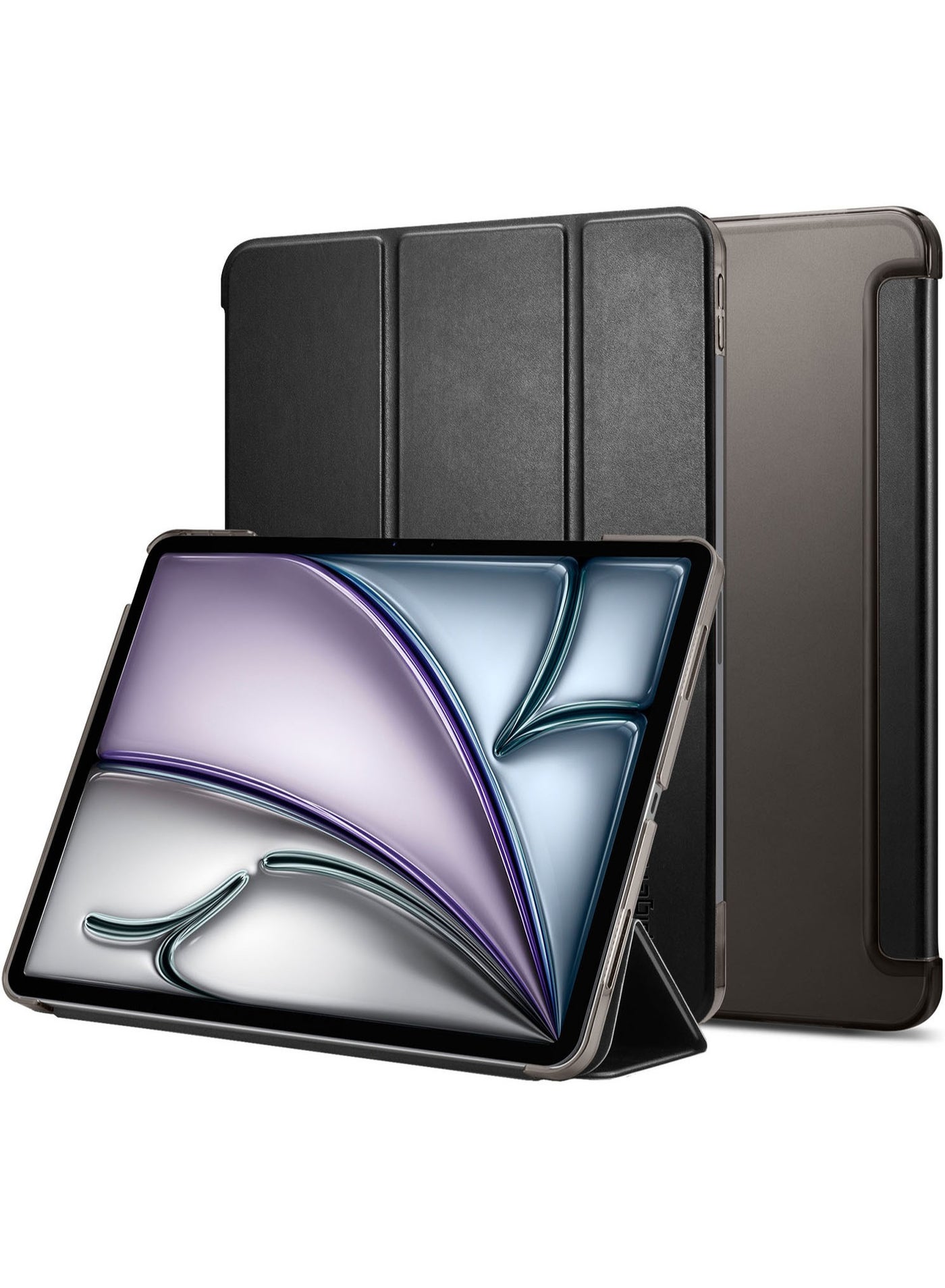 Spigen Smart Fold iPad AIR 13 inch Case Cover M3 (2025) / M2 (2024) - Black
