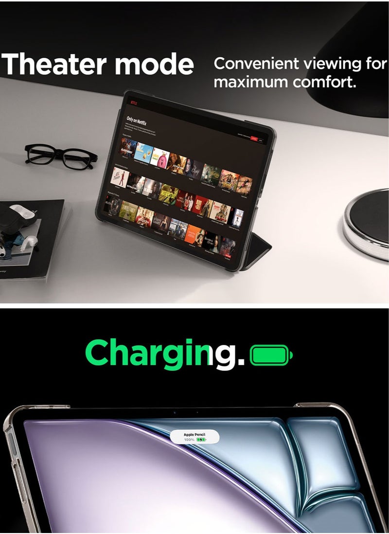 Spigen Smart Fold iPad AIR 13 inch Case Cover M2 (2024) - Black  - Image 5