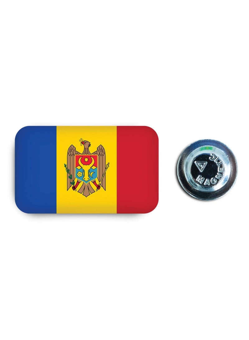 971ميديا شارة مغناطيسية بتصميم علم مولدوفا - Image 1