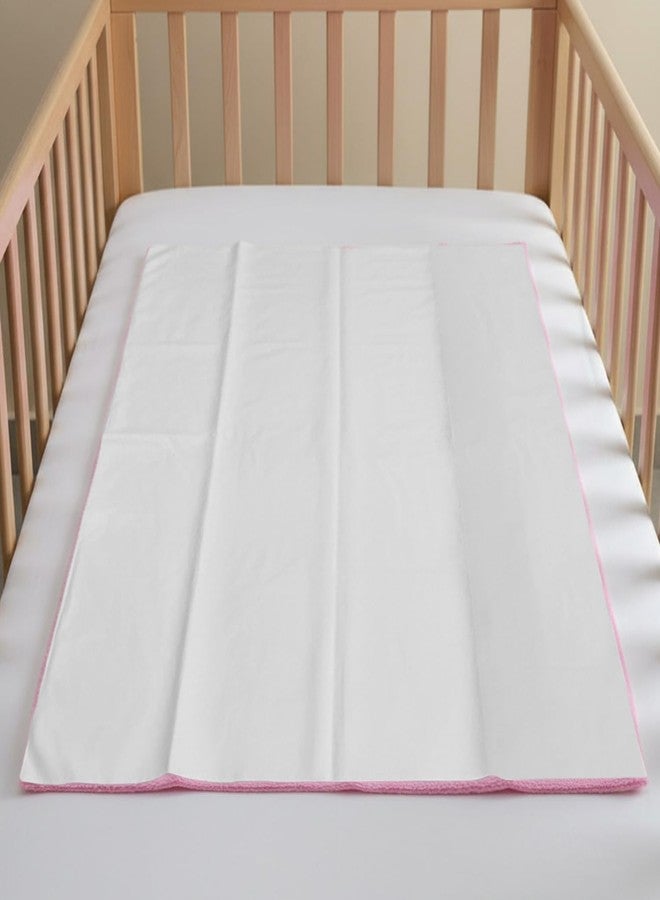 BabyMoo Baby Moo Changeable Dry Sheet I Water-Resistant Bed Protector Sheet I Baby Water Proof Dry Sheet - Pink - Image 5