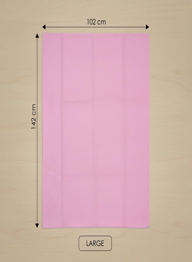 BabyMoo Baby Moo Changeable Dry Sheet I Water-Resistant Bed Protector Sheet I Baby Water Proof Dry Sheet - Pink - Image 3