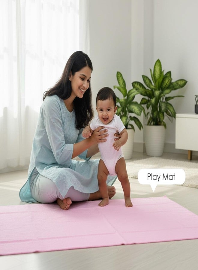 BabyMoo Baby Moo Changeable Dry Sheet I Water-Resistant Bed Protector Sheet I Baby Water Proof Dry Sheet - Pink - Image 2