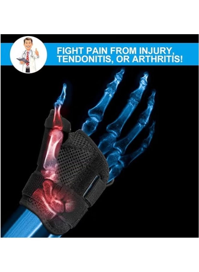 JOGAMS Thumb Splint with Wrist Support Brace Thumb Brace for Carpal Tunnel or Tendonitis Pain Relief Wrist Brace Fits Both Left and Right Hands - Image 3