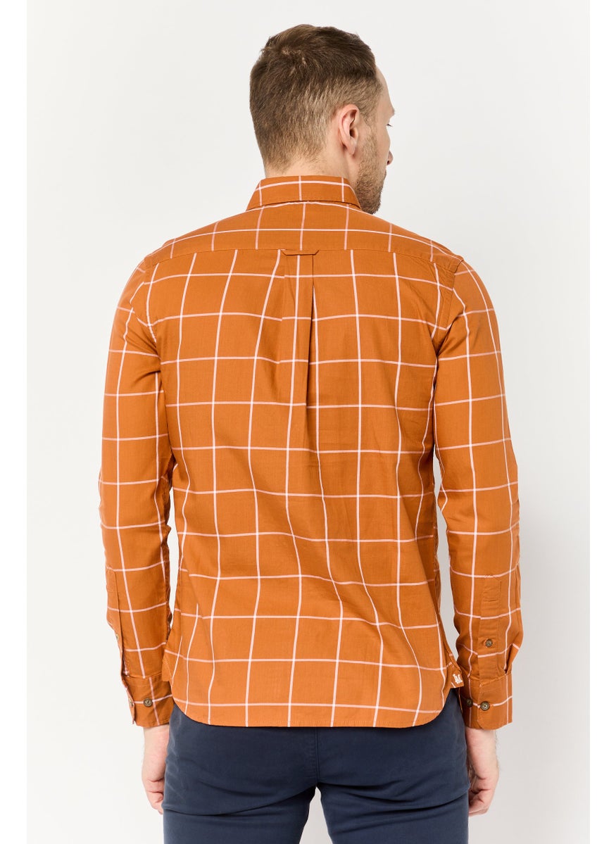 La Martina Men Tailored Fit Embroidered Logo Long Sleeves Casual Shirt, Multicolor  - Image 4
