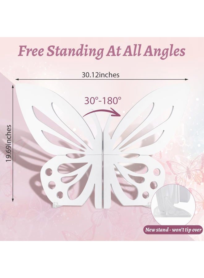 Famaster 30" Large Butterfly Decorations - Freestanding & Foldable Large butterflies Cutouts - Mariposas Grandes para Decoracion - Butterfly Backdrop for Birthday, Baby Shower, Party Decor - Image 3