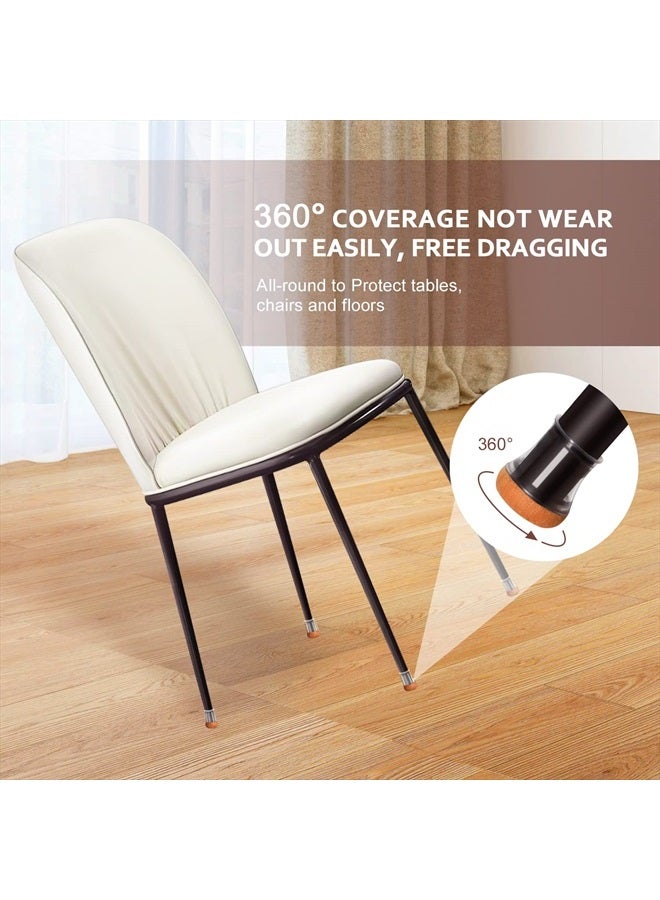 YOZON 2023 New Chair Leg Floor Protector Chair Sliders Floor Protector Rubber Chair Leg Protectors for Hardwood Floors Felt Furniture Pads Silicone Caps 32Pack Clear Extra Small (Fit:0.5"-0.7") - Image 3