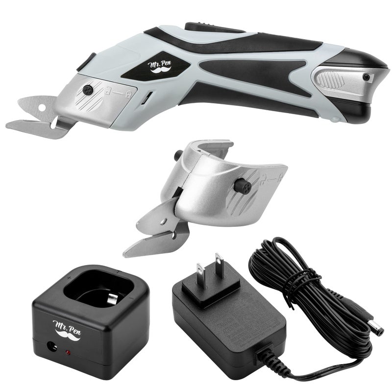Mr. Pen Mr Pen Electric Scissors with 2 Blades 36V Cordless Electric Scissors for Cardboard Electric Box Cutter Cardboard Cutter Electric Electric Shears Box Cutter Electric