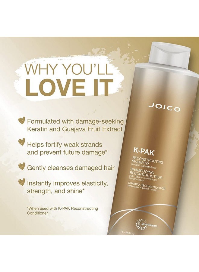JOICO Oico Kpak Daily Shampoo & Conditioner Set To Repair Damage 33.8Ounce  - Image 4