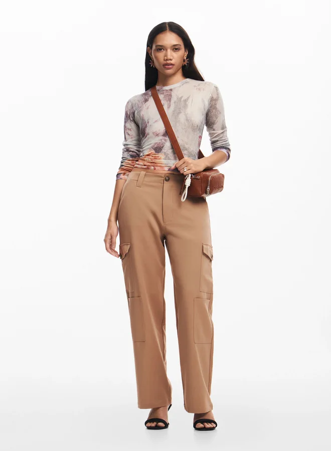 DESIGUAL Multi-Pocket Crossbody Bag for Women Best Price UAE