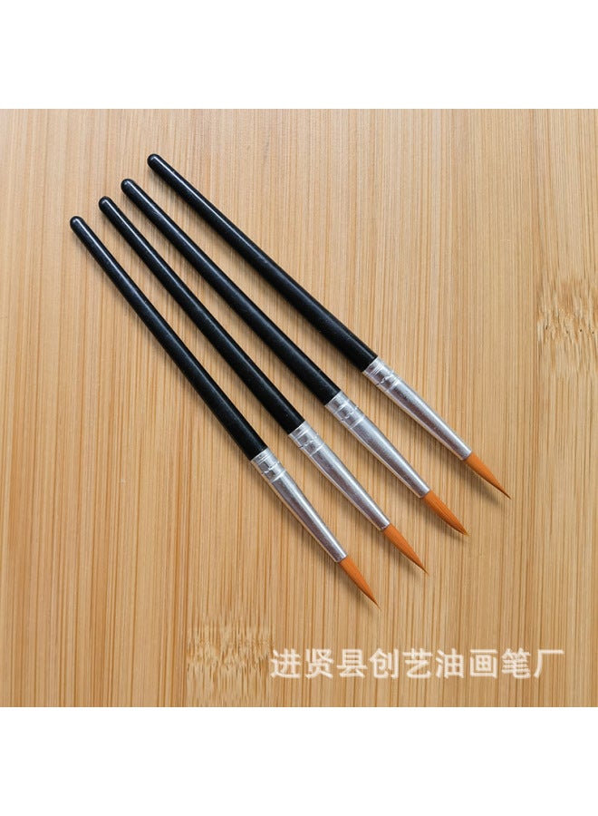 Chuangyi Acrylic Paint Pen Plastic Rod Digital Oil Painting Brush Flat Head Brush Gouline Brush Vinyl Doll Plaster Nylon Pen - Image 1