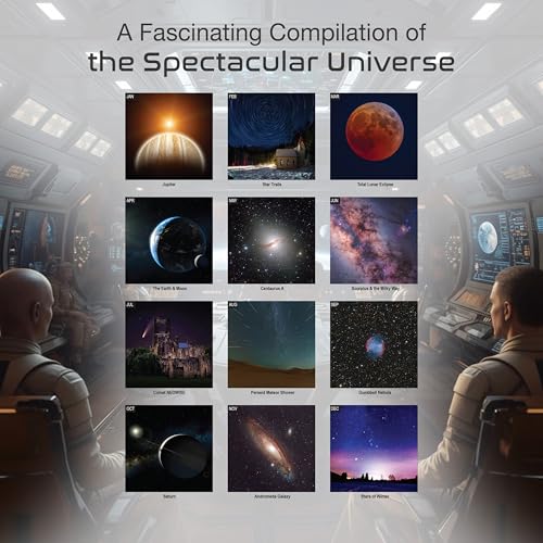 MICASA PRESS The Universe 2026 Wall Calendar 12 Month | 12" x 24" Open | Thick & Sturdy Paper | Holiday Gift | Space Calendar 2026 - Image 3