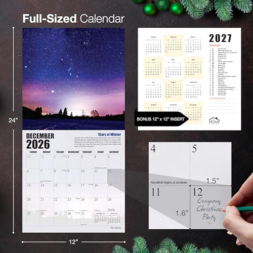 MICASA PRESS The Universe 2026 Wall Calendar 12 Month | 12" x 24" Open | Thick & Sturdy Paper | Holiday Gift | Space Calendar 2026 - Image 5