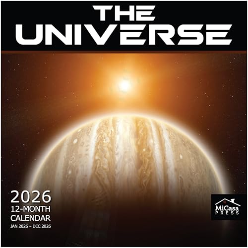 MICASA PRESS The Universe 2026 Wall Calendar 12 Month | 12" x 24" Open | Thick & Sturdy Paper | Holiday Gift | Space Calendar 2026 - Image 1