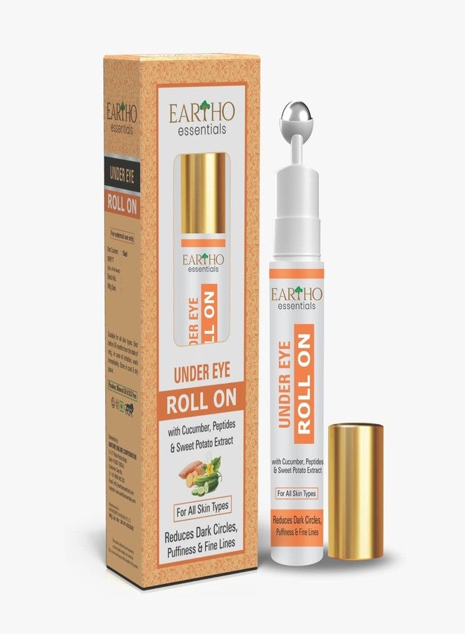 Eartho Essentials Under Eye Roll On (with Cucumber Extracts, Kojic Acid and Sweet potato extracts), 15 ML - Image 1
