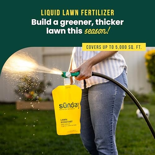 Sunday Lawn Kickstart Fertilizer, 42.3oz, 2 Pack - Fertilizer for Grass Improvement - Includes Universal Sprayer Attachment - Covers Up to 10,000 Sq Ft - Easy Application in 15 Minutes or Less - Image 2