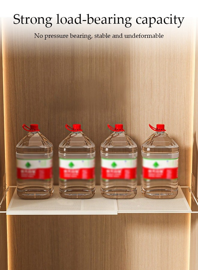 DUNISO Expandable Closet Tension Shelf, Wardrobe Layered Partition Board, Telescopic Storage Rack, Adjustable Storage Rack, Not Easy To Rust, Strong Load Bearing Capacity, Suitable For Bathroom, Kitchen, Garage, Wardrobe，Cabinets (37-66cm) - Image 5