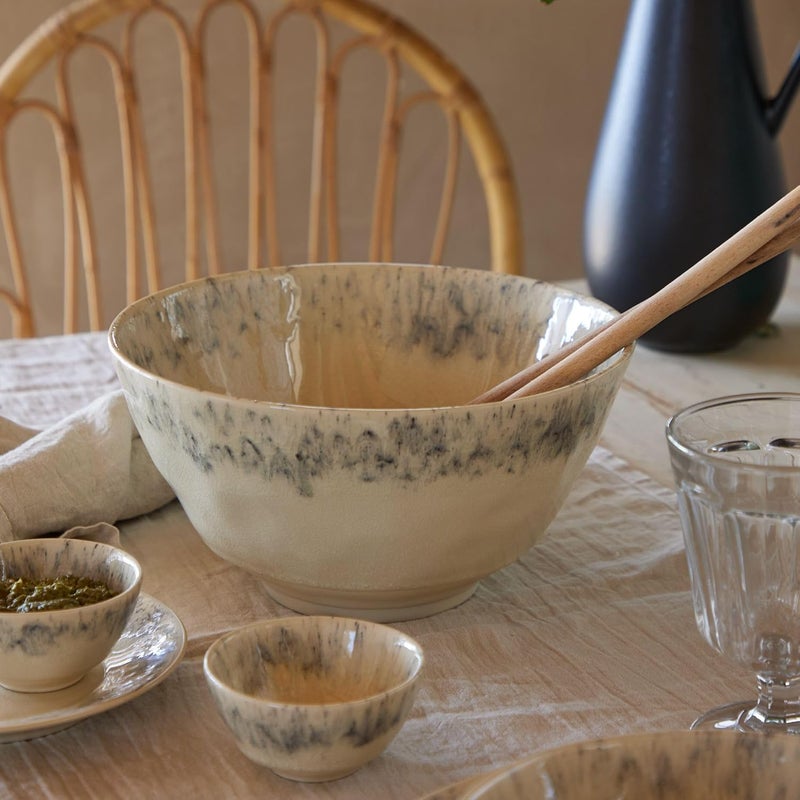 Costa Nova Ceramic Stoneware Serving Bowl  Madeira Collection Cream  Microwave  Dishwasher Safe Dinnerware  Food Safe Glazing  Restaurant Quality Tableware - Image 4