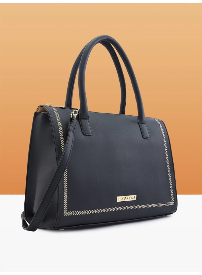 CAPRESE POPPY SATCHEL SMALL BLACK - Image 3